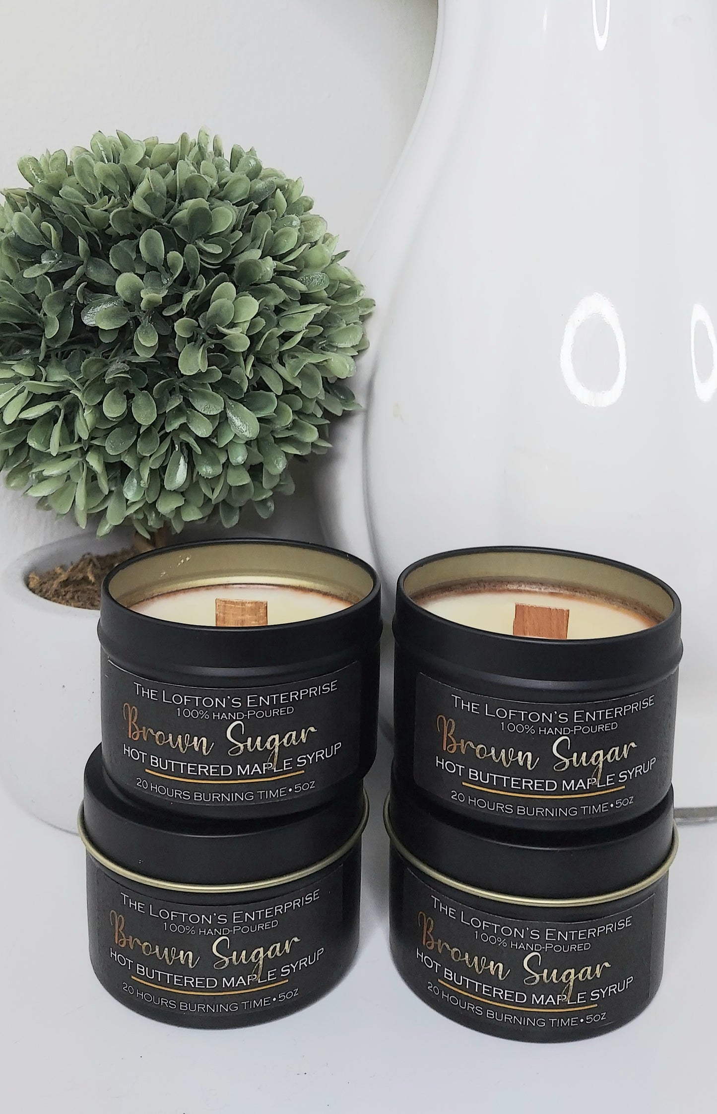 Brown Sugar Candle 100% Soy waxed hand-poured