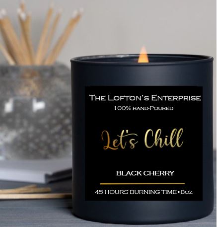 Let's Chill Candle 100% Soy waxed hand-poured