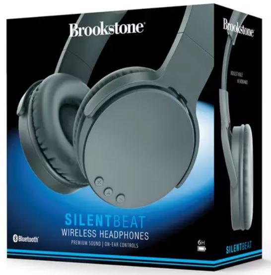 Brookstone Silent Beat Sound Sport Wireless Headphones